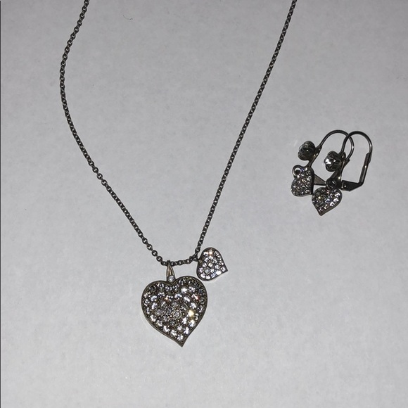 Sorrelli Jewelry - Sorrelli Jewelry Heart Pendant Necklace + Earrings